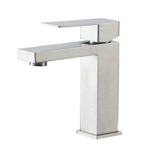 Brushed Nickel Bathroom Faucet, Single Handle Vanity Sink, 1 or 3 Hole,Lead-Free