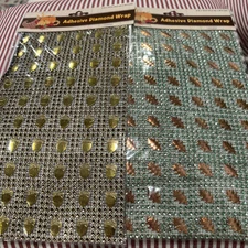 Crafter’s Square Adhesive Diamond Wrap 1-pk Leafs, 1-pk Acorns NEW IN PKGS Craft