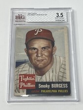1953 Topps #10 Smoky Burgess SP Very Good+ BGV 3.5 Rare Short Print Phillies