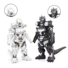 Silver Black Mechagodzilla Mecha Godzilla Machine Monster Action Figures Toy