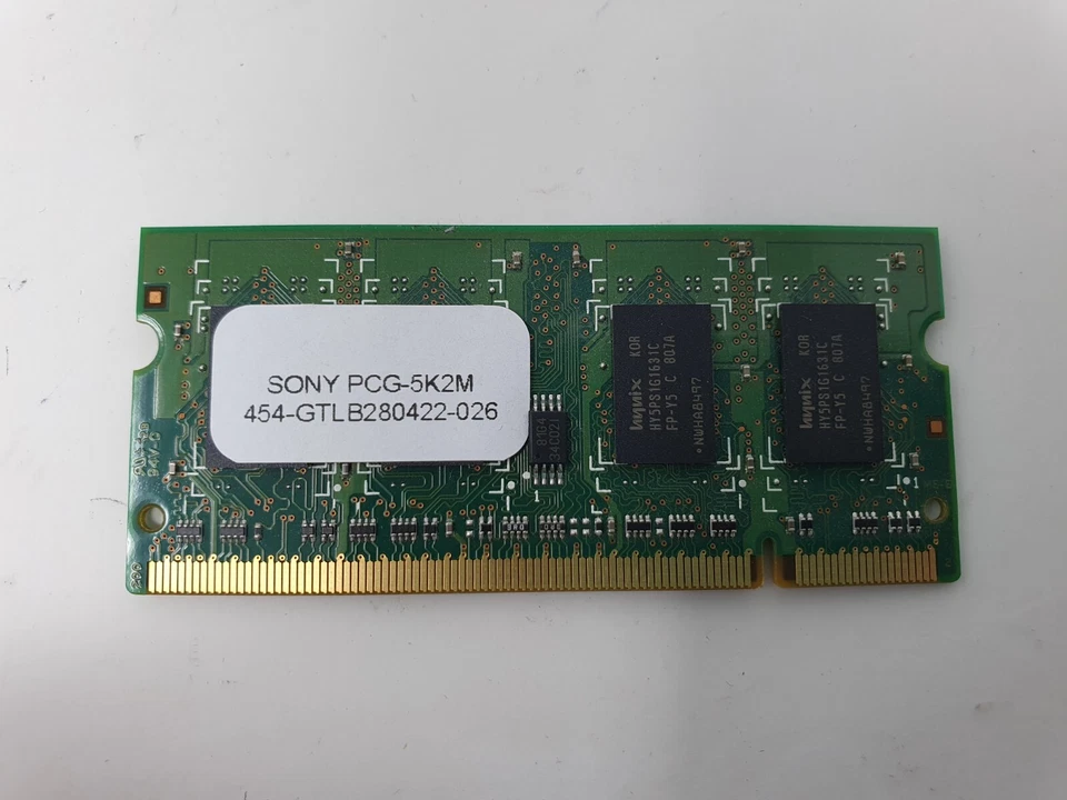 Sony PCG-5K2M RAM Memory 1GB DDR2 PC2-5300S hynix HYMP112S64CP6-Y5 AB-C - Image 4 of 4