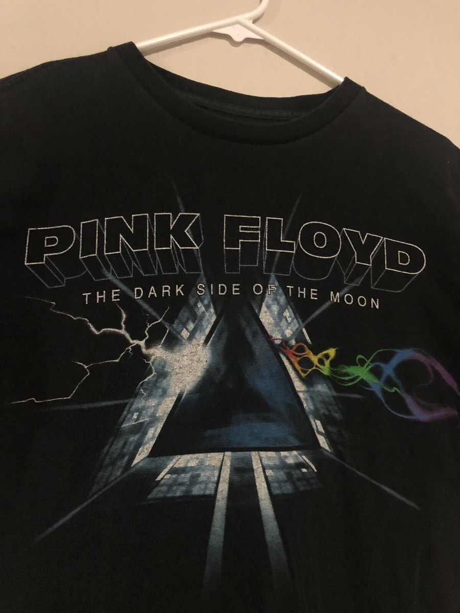 2000s Pink Floyd Dark Side Of Moon Art Tee T-Shirt, Liquid Blue