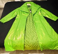 Take Your Time Trench Coat Chartreuse Green
