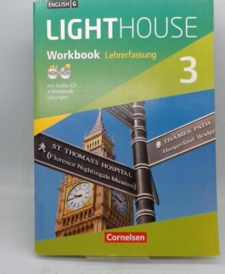Lighthouse 3: 7. Klasse Workbook Lehrerfassung Lösungen, AUDIOS sehr gut