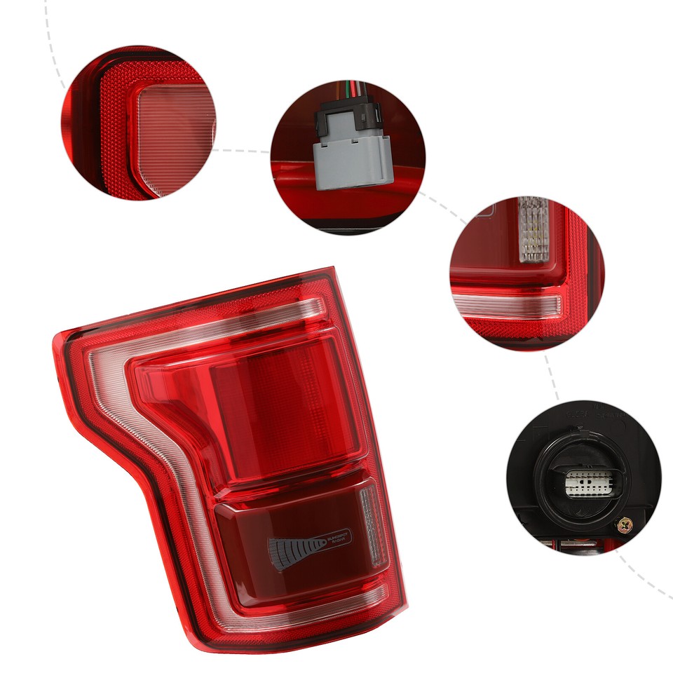 For 20152017 Ford F150 F150 Left Side LED Tail Light Brake Lamp W