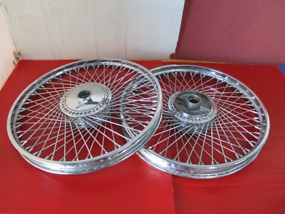 Fit HONDA SUPERCUB C100 CA100 C102 CM90 CM91 F&R WHEEL SET ''RETRO'' #BI285#