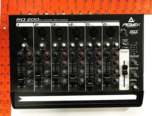 Peavey Vintage 6-Kanal Mini-Konsole AC/DC Mixer RQ200 ohne Netzkabel GEBRAUCHT - Bild 7 von 7