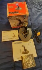 Logitech Extreme 3D Flight Simulator Joystick W/Box, Install CD, USB Manual