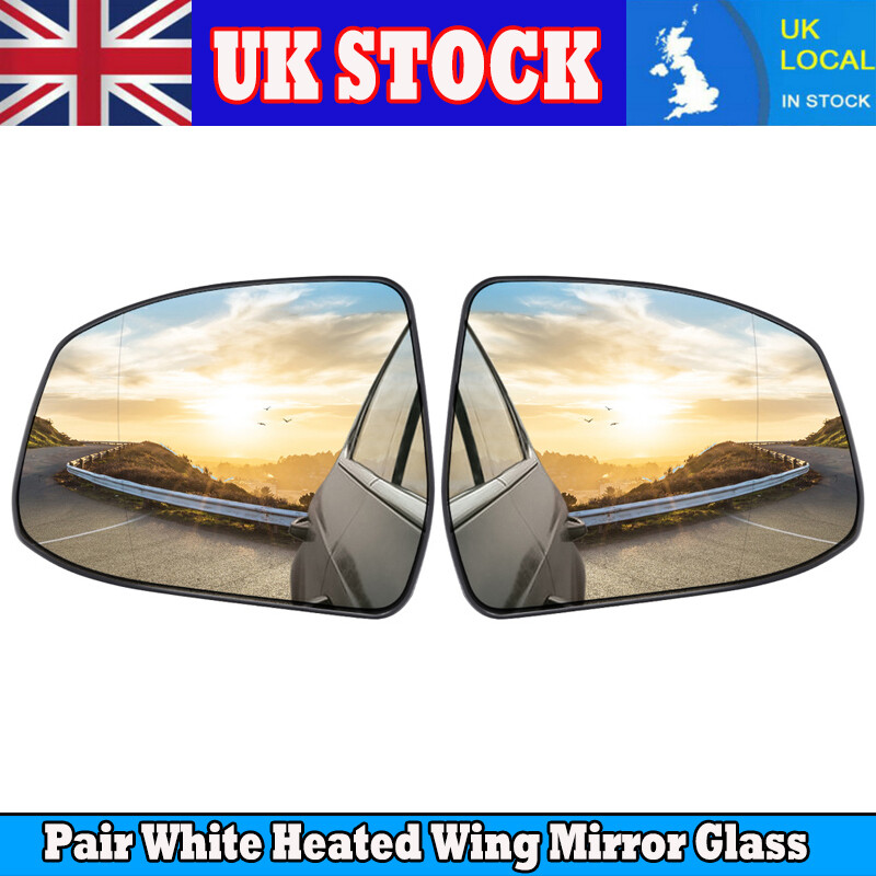 For Ford Focus Mk3 2008-2018 Wide Angle Wing Door Mirror Glass Both Pair Heated