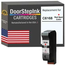 DoorStepInk Compatible Ink Cartridge for HP C6168A Red Spot Color-USA