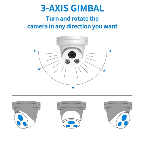 Hik Compatible 5MP PG2355I POE Built-in MIC IR IP Camera APP in/outdoor - Picture 18 of 23