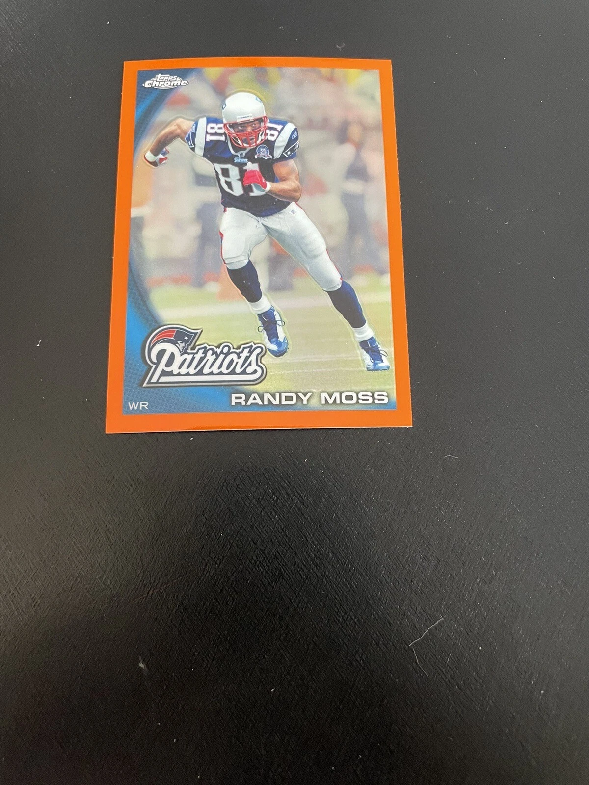 Randy Moss 2010 Topps Chrome Orange Refractor