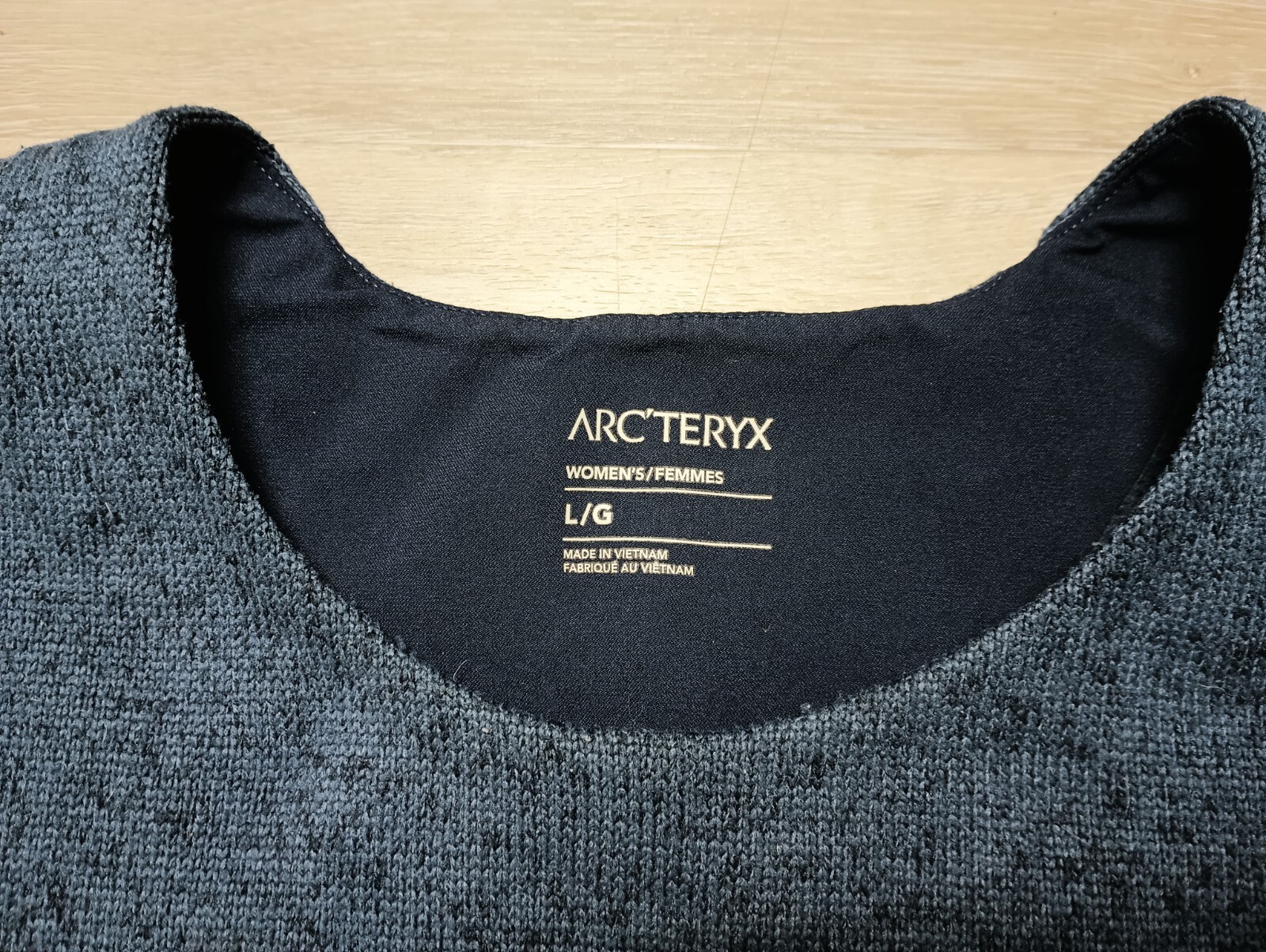 Arc'teryx Maglione Pullover in Pile Donna L Grigio Covert Girocollo Tasca Petto