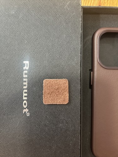Rumwot for iPhone 15 Leather Case | Genuine Full Grain Leather| Compatible - Picture 3 of 8