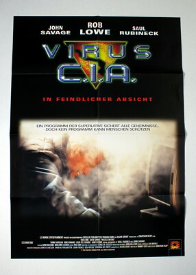 VIRUS C.I.A. * Rob Lowe VIDEO-POSTER A1 German 1-Sheet ´98 Hostile Intent