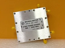 Microlab / FXR D4-77FF  800 to 2500 MHz, 20 dB, 5 W, SMA (F) Power Splitter. NEW