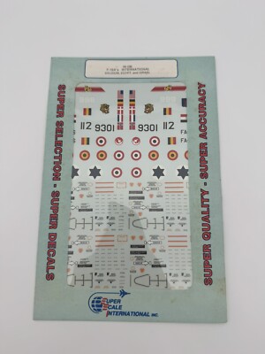 Super Scale International decals 48-296 F-16A s