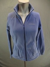 Columbia Size S Womens Full Zip Stand Collar Pocket Fleece Athletic Jacket 154