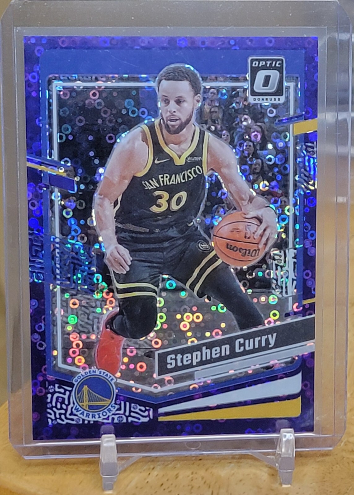 2023-24 Donruss Optic Stephen Curry Purple Disco Holo Prizm /99