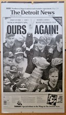 Detroit Red Wings' 1997-98 Stanley Cup 13 x 23 Printing plate OURS AGAIN ! 