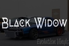 Black Widow V3 Vinyl Decal Sticker Bumper Car Window Stance Lowered Choose Size Black Widow V3 Vinyl Decal Sticker Bumper Car Window Stance Lowered Choose Size