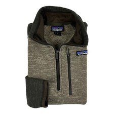 Patagonia Brown 1/2 Zip Polyester Fleece Better Sweater Size M Excellent