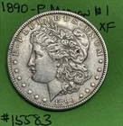 1890-P Morgan Silver Dollar $1 XF EF Extremely Fine 90% Silver