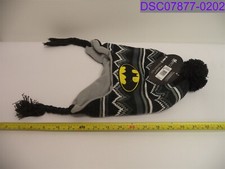 New w Marks Boys' Batman Stripe Beanie Black One Size