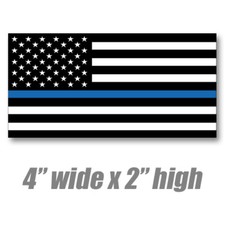 Thin Blue Line Sticker Blue Lives Matter Flag Officer Law Vinyl Decal Police