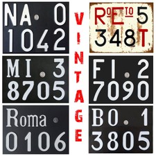 TARGA AUTOMOBILE VINTAGE riproduzione fedele alluminio taghe storiche 30/40 20/3