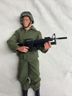 Hasbro 1/6 Scale Action Figure Soldier Green Uniform With Weapon