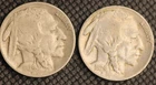 LOT OF 2 1929 Buffalo Head Nickel - VF !! 1753