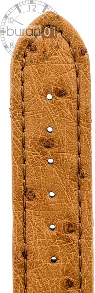 Uhrenarmband Antilope 18mm Hellbraun Echt Antilopen Naht Braun Von