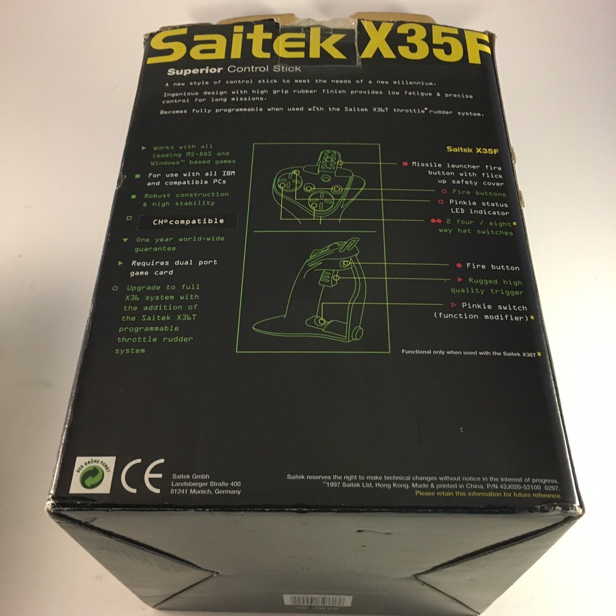 SAITEK X35F Simulator PC Flight Joystick (X36T Compatible) for