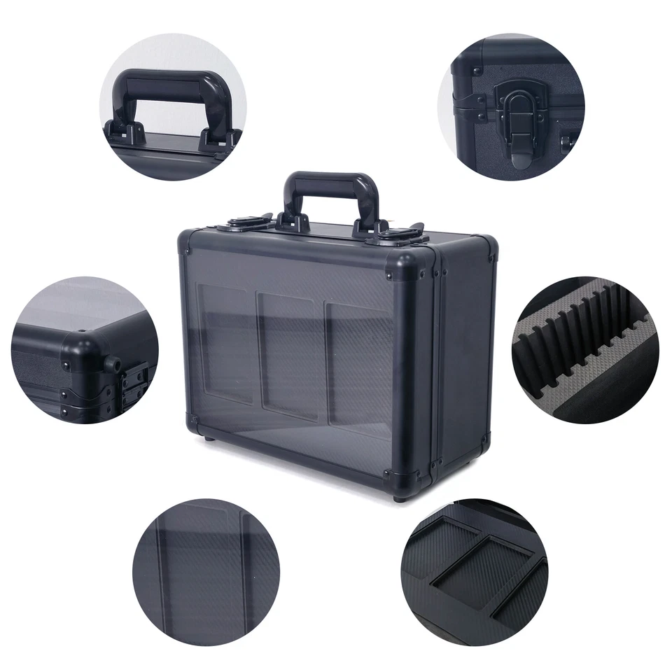 3-Row Graded Card Storage Box Trading Card Holder With Transparent Cover for PSA - Image 4 of 4