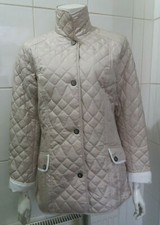 New Kirsten City Sport Ladies Quilted Jacket, Cream Uk 12