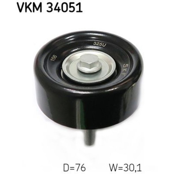 SKF Umlenk FüHrungsrolle Keilrippenriemen FüR Ford Mondeo III Turnier-image