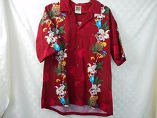 Men's XL Hawaiian Shirt. Cocktail, Drinks, Bar., USA made