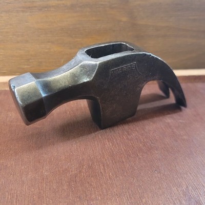 Vintage Wards Master Vanadium Curved Claw Hammer Head Octagon Neck & Face
