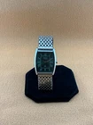 GREEN  DIAL Vintage Seiko Slim Quartz Men’s barrel Wrist Watch