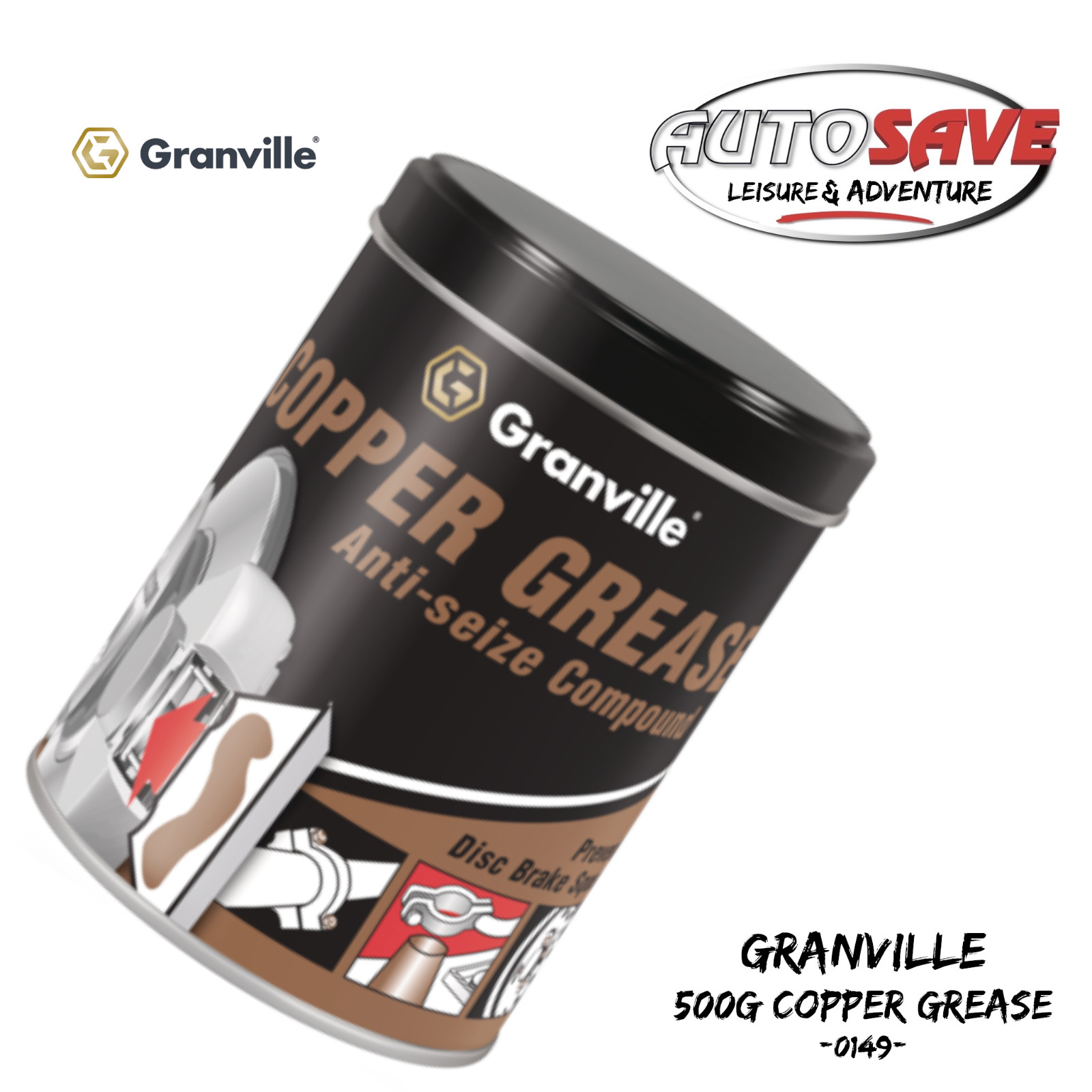 GRANVILLE - Copper Grease 500g Tin ~ Anti-Seize Compound (0149) **NEW IN STOCK**