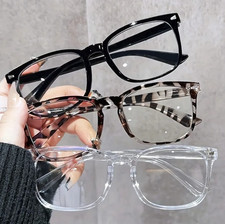 3pcs Square Blue Light Blocking Glasses Lightweight Clear Lens Women - NEW