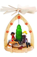 1710 - Richard Glaesser Mini Pyramid - Dog School - 4.25"H x 3.25"W x 3.25"