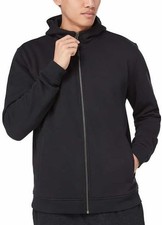 NWOT MENS LARGE BLACK WOMENS XL KIRKLAND SIGNATURE FULL ZIP HOODIE JACKET UNISEX