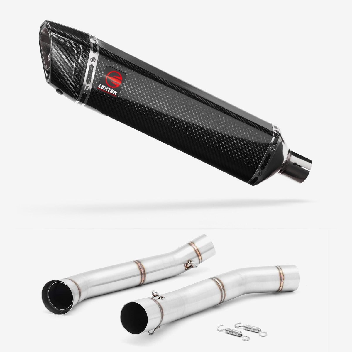 Lextek Slip-on Stainless Steel 400mm Exhaust for KTM 690 Duke 12-15