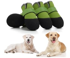 Dog Shoes, Outdoor Dog Boots Non-Slip Waterproof Dog Booties Green Size 1 NEW