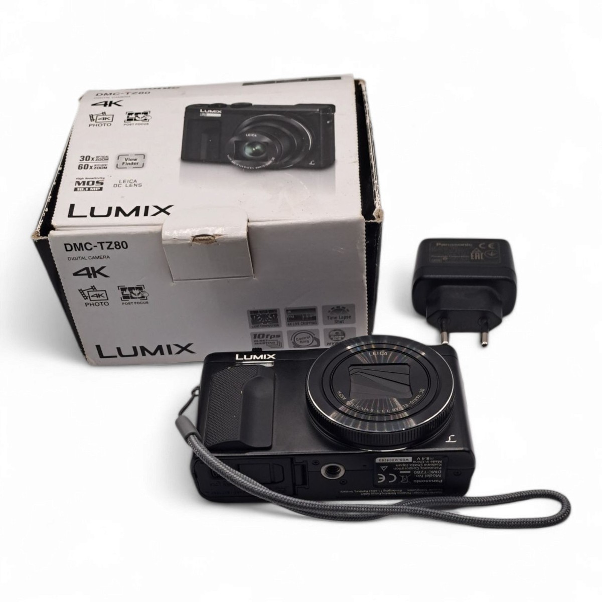Panasonic Lumix DMC-TZ80 ZS60 Digital Camera With Charger In