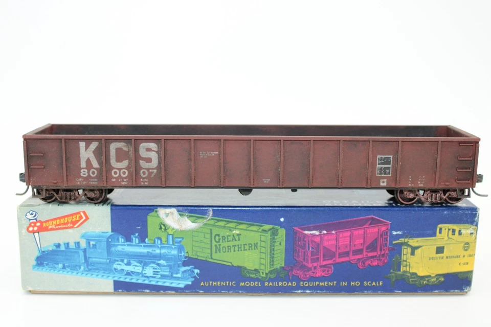 Athearn Roundhouse HO KCS Kansas City Southern 50' Gondola #800007 Weathered - Image 2 of 4
