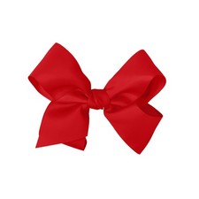 5.5 Inch Grosgrain Hair Bow Clip For Woman And Girls Red 