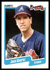 1990 Fleer Jose Alvarez Atlanta Braves #574